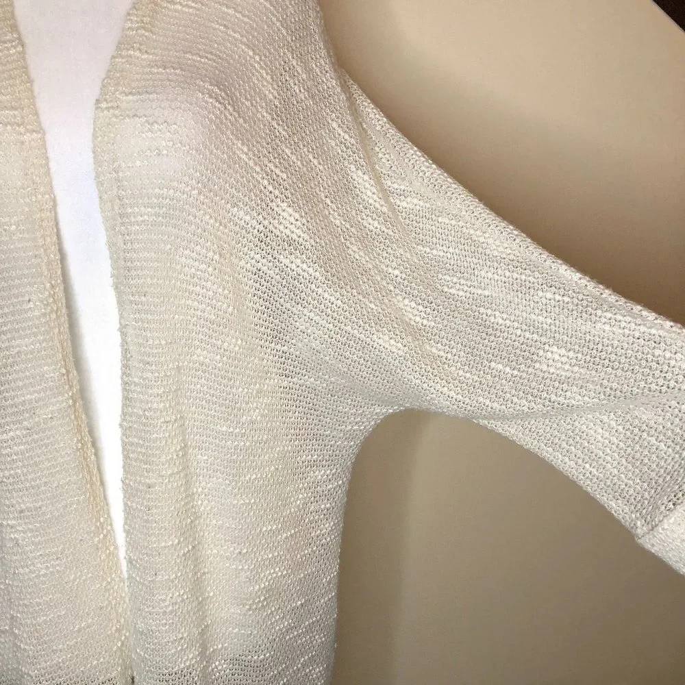 FOREVER 21 Lightweight Open Crochet Style Lacey Longline Cardigan Cottagecore